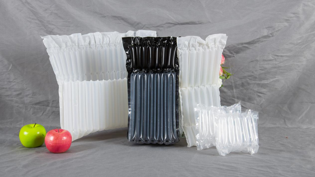 Multi-purpose functions and applications of cushioning packaging materials air column bags