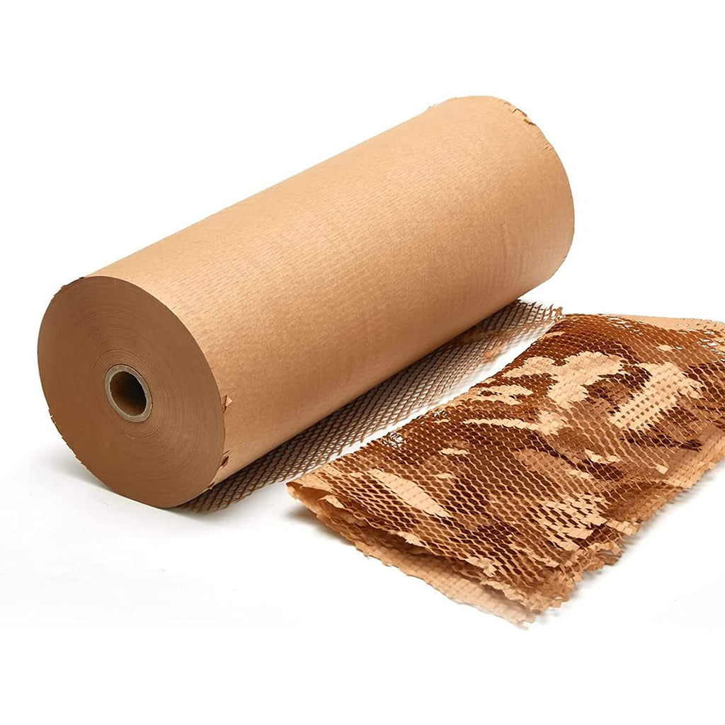 Honeycomb cushioning wrap rolls